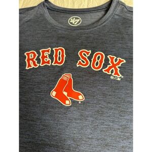 47 Brand Boston Red Sox Kids T Shirt Navy Blue XL Polyester MLB‎ Baseball Tee